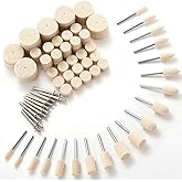 Felt Polishing Buffing Wheel for Dremel Rotary Tool 80Pcs Accessories Wool Felt Polishing Pad Wheel Set for Rotary Tool Drill