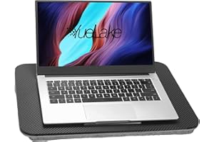 Lap Desk, Portable Laptop Desk Fits Up to 16“ Laptops, with Tablet Slot, Built-in Cushion, Great for Home & Office,Lap Desk f