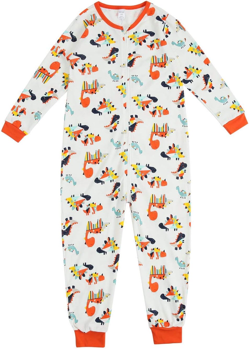 Sunnycows Kids Onesie Pajamas Cotton Easy Zip Open One Piece Pajamas for Children Size 3T-9T …