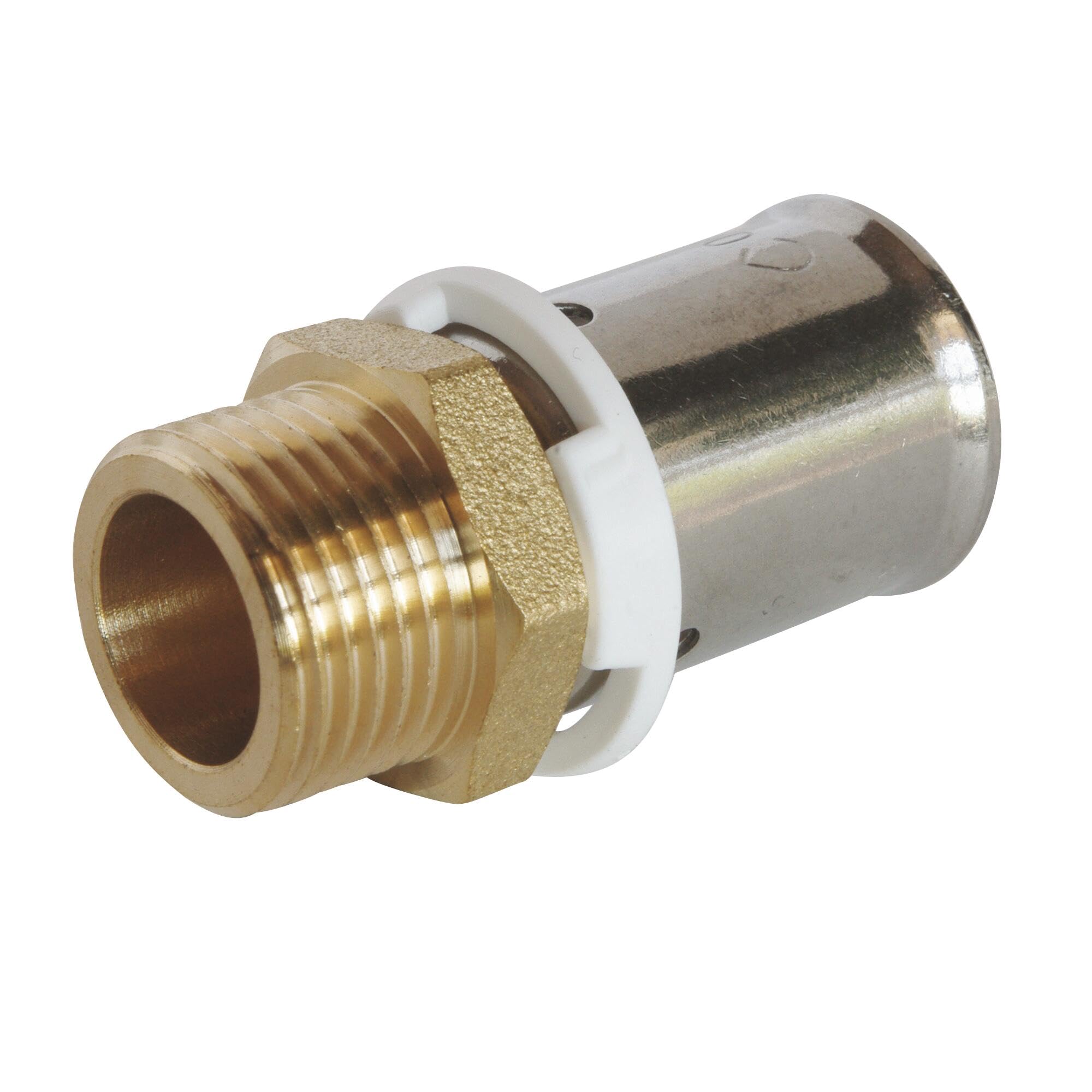 Somatherm 3303-16-12 Crimp Connector Male Fixed 16 3/8 Inch, Grey