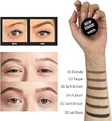Anglicolor Eyebrow Gel Brow Pomade 6 Shades Jet Black Water Resistant view 3