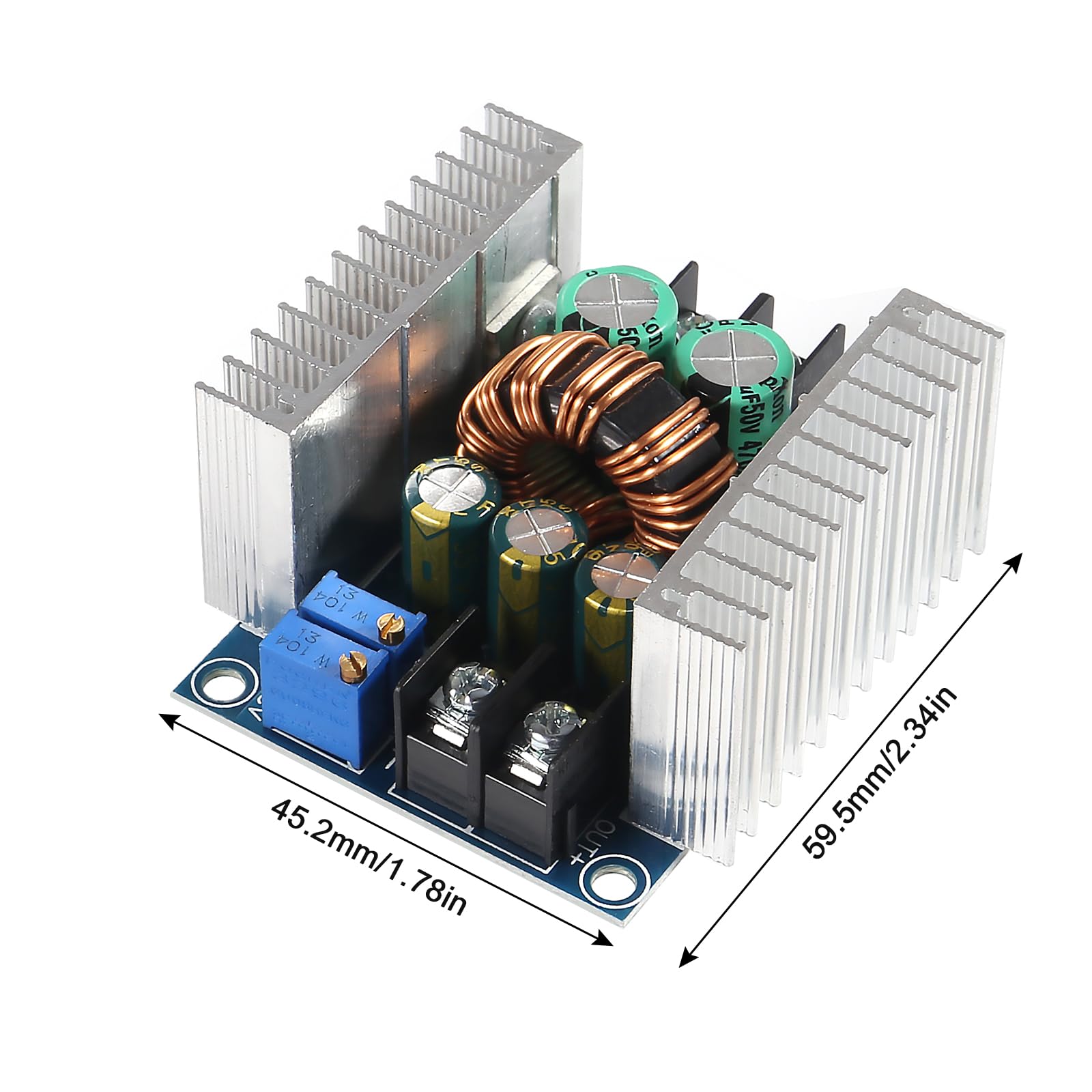 ARCELI Step Down Modul 20A 300W - Einstellbarer Spannungsregler 6-40V Auf 1,2-36V