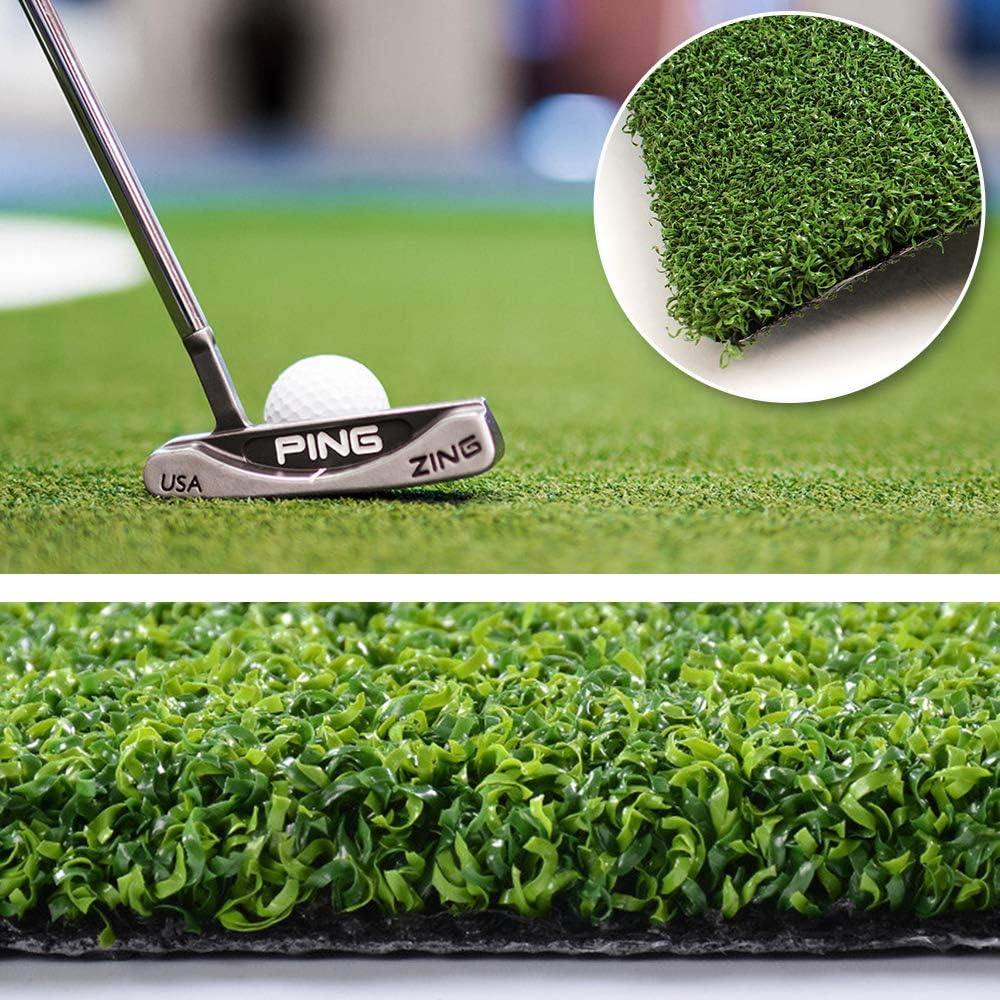 WarmShe Golf Putting Green/Mat-Golf Training Mat Backyard Golf Artificial Grass Turf 5FTX8FT，Indoor Outdoor Golf Training Mat, Synthetic Fake Grass for Baseball Football Gym Sports
