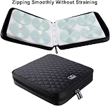 TIMCORR CD Case DVD Holder 160 Capacity Portable Binder Black view 4
