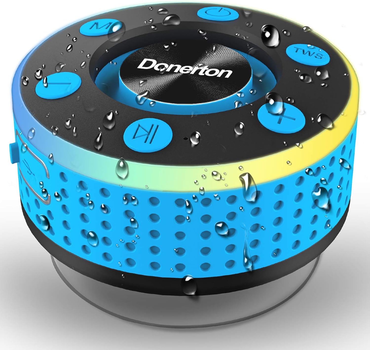 Donerton Bluetooth Shower Speaker, IP7 Waterproof Wireless Speakers