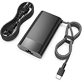 Nivjuky New Slim 65W USB C Laptop Charger, Compatible with HP Spectre, Envy, EliteBook, OmniBook, Chromebook, ProBook, ZBook, Pavilion, Elite x2 - Type C Travel Power Ac Adapter Supply Cord