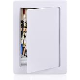 PNKKODW Access Panel 6x9 inch, Wall &amp; Ceiling Access Door for Plumbing | Lightweight Yet Durable Plastic Construction with Smooth White Finish. Easy to Install with a Clean Built-In Appearance