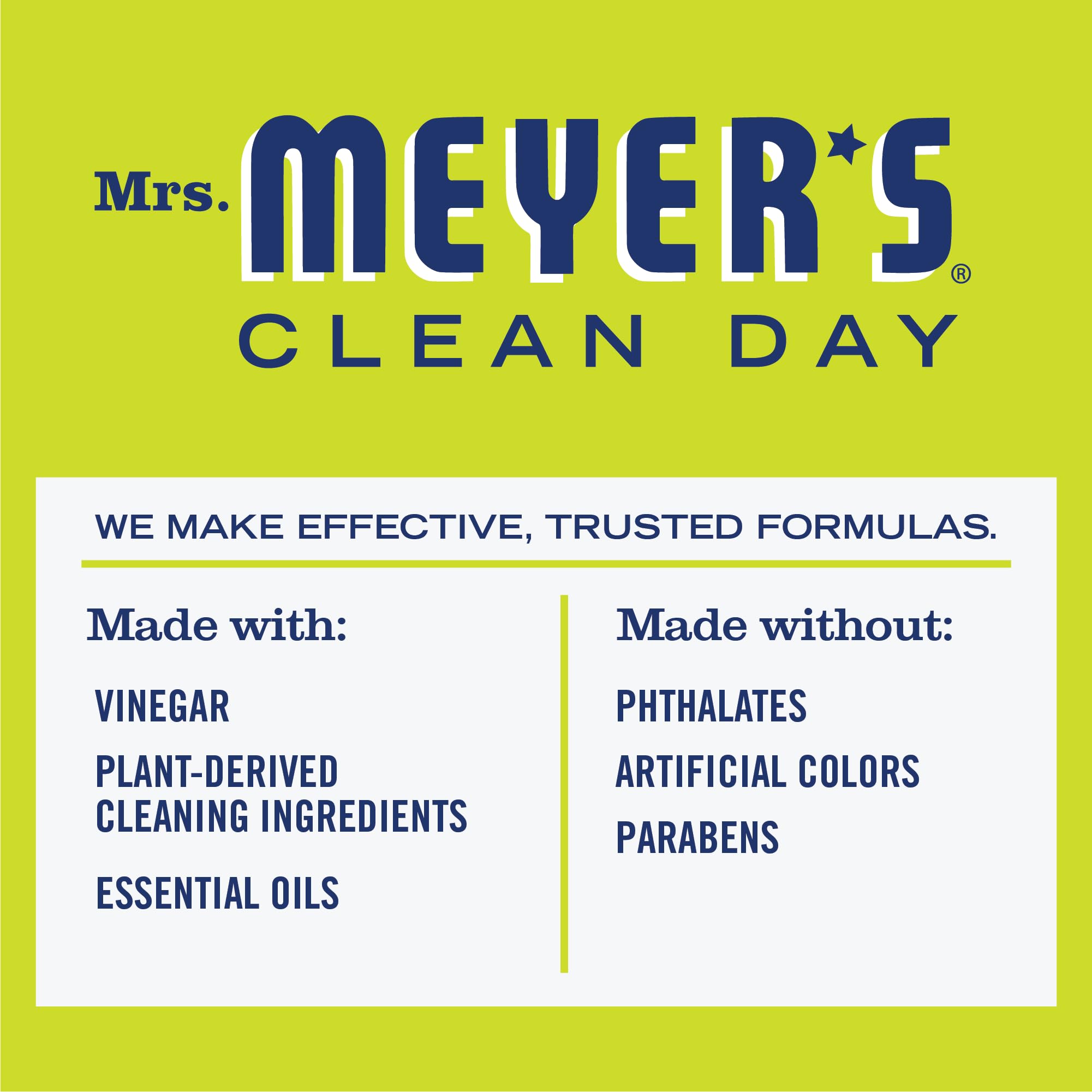 MRS. MEYER'S CLEAN DAY Vinegar Gel Cleaning Spray, Bathroom Use, No-Rinse Formula, Plant-Derived Cleaning Ingredients, Lemon Verbena, 16 Fl Oz, Pack of 1