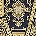 Achim Home Furnishings Capri 3-Piece Rug Set, Royal Crown - Navy
