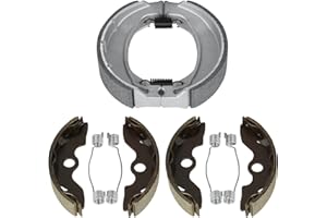 Chabushi Front Rear Brake Shoes for Honda TRX 250 TE Recon ES, TRX250 TM Recon 1997-2021 Drum Brake Parking Shoe Set