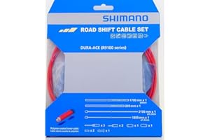 SHIMANO Dura-Ace R9100 Ot-Sp41 Polymer-Coated Derailleur Cable Set Red, One Size