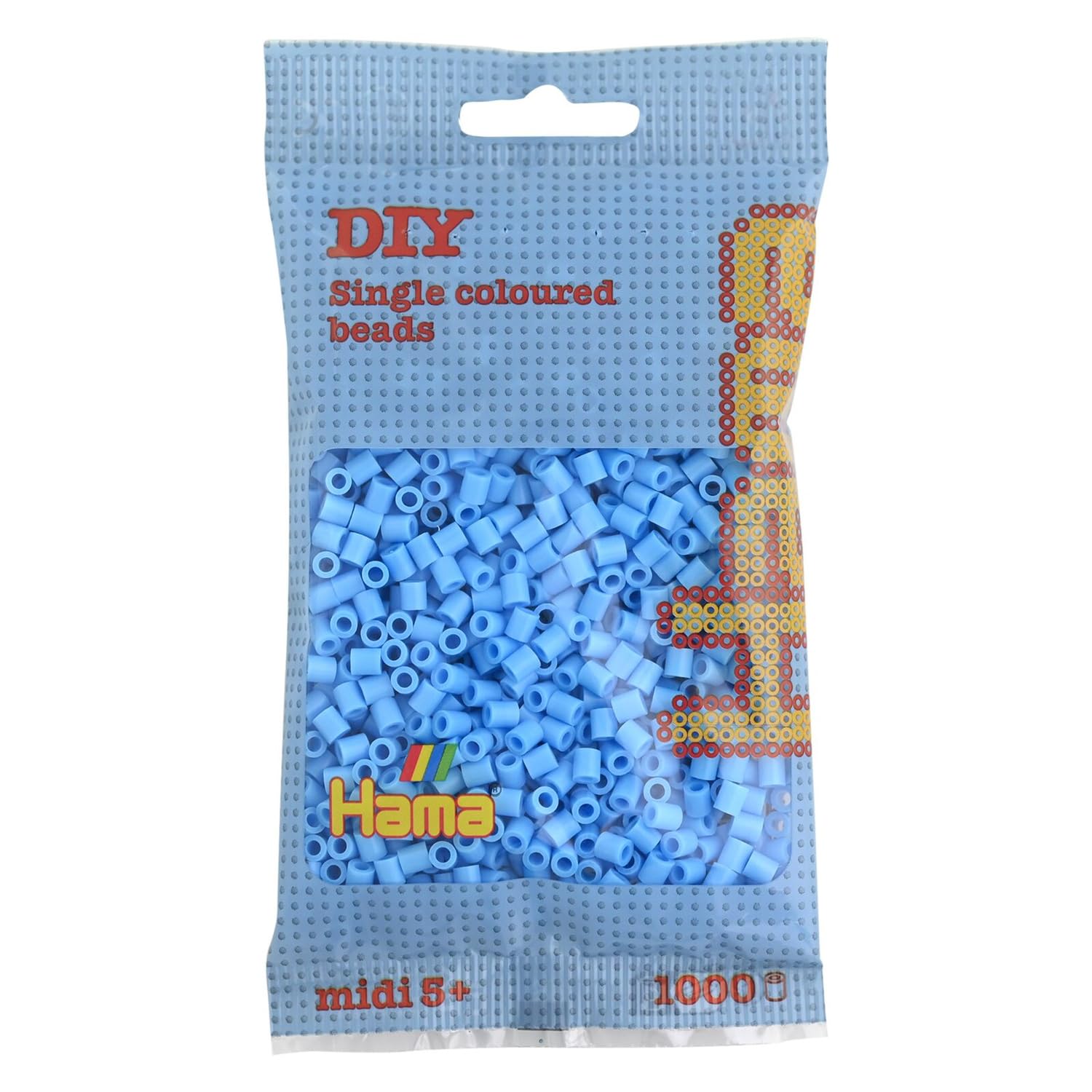 Hama Pastel Blue - 1,000 Beads in Bag Multicolour 207-46