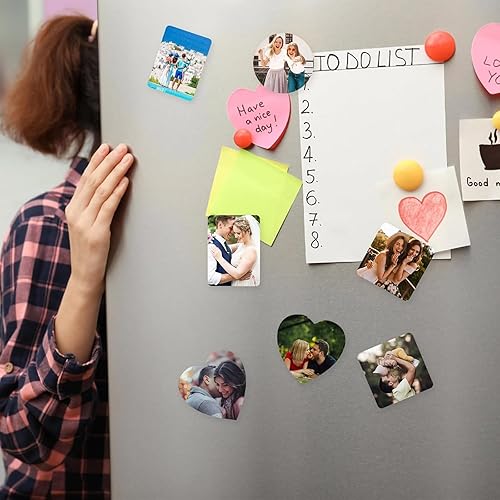 Custom Fridge Magnet Photo, Pet Portrait Waterproof Fridge Decal Home Decoration, Fridge, Locker and Office Magnets with Variation Shapes, Unique Photo Print Gifts for Her Him