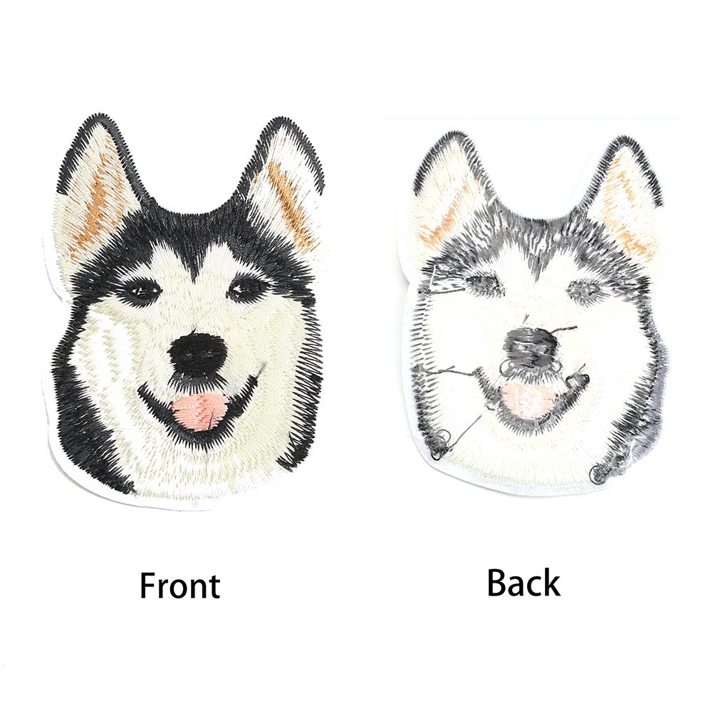 20 PCS Dog Puppy DIY Embroidered Appliques Patch Patterns Sew Iron on Badge Patch for Cloth Decoration Father\'s Day Gifts