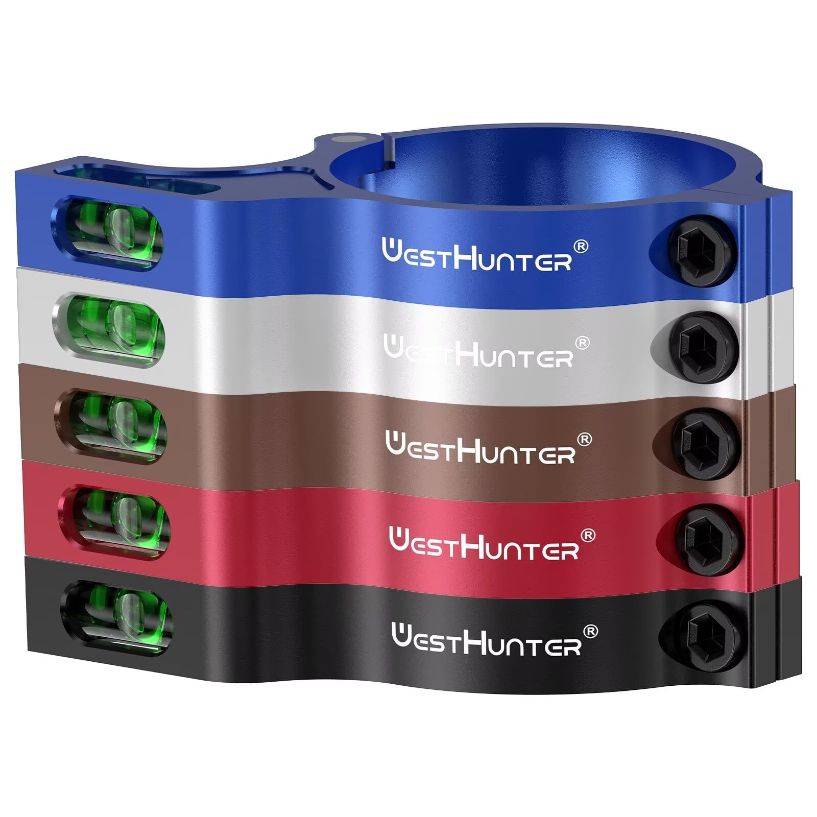 WestHunter Optics Scope Bubble Level for 30mm Tubes - Precision Shooting & Competition | 5PCS