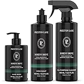 Preston Lane Luxury Kitchen Set – Hand Wash, Dish Soap & All-Purpose Cleaner | Plant-Powered Cleaning Essentials Bundle with Fine Italian Fragrance, Doheny Drive Scent