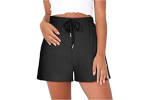 Gym Shorts for Women Loose Fit High Waist Short Pant Fashion Breathable Drawstring Casual Bottoms for Workout Running