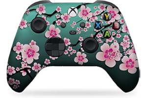 DreamController Cherry Blossom Custom X-box Controller Wireless compatible with X-box One/Series X/S Proudly Customized in USA with Permanent HYDRO-DIP Printing (NOT JUST A SKIN)