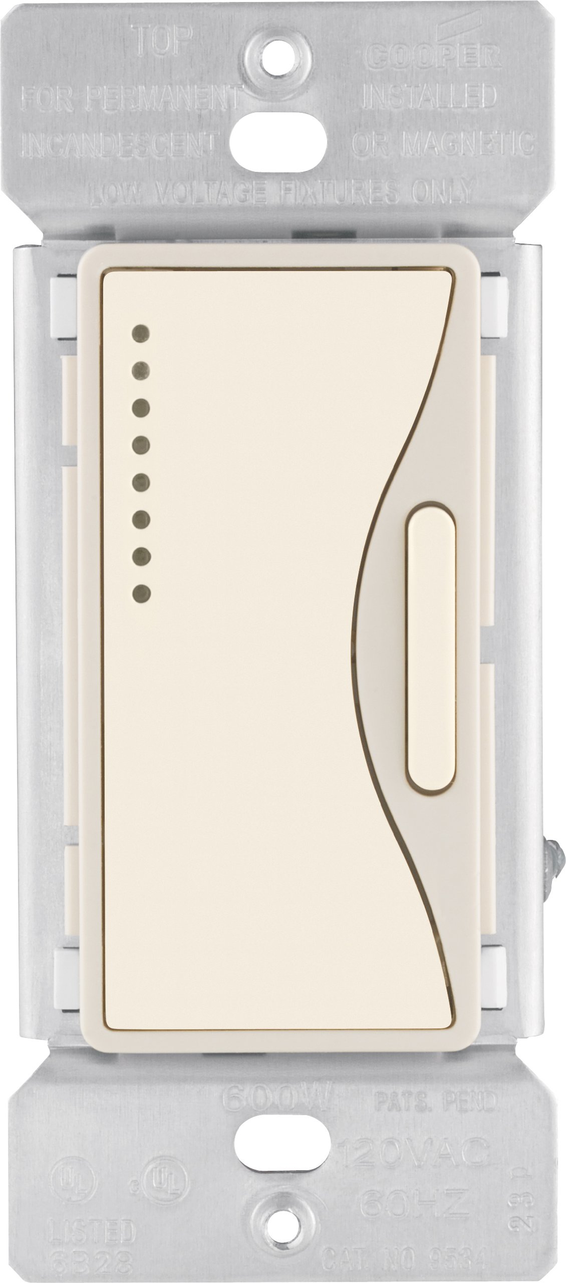 Eaton RF9542AW ASPIRE RF NonRF Accessory Dimmer with LEDs Wall Switches Switches