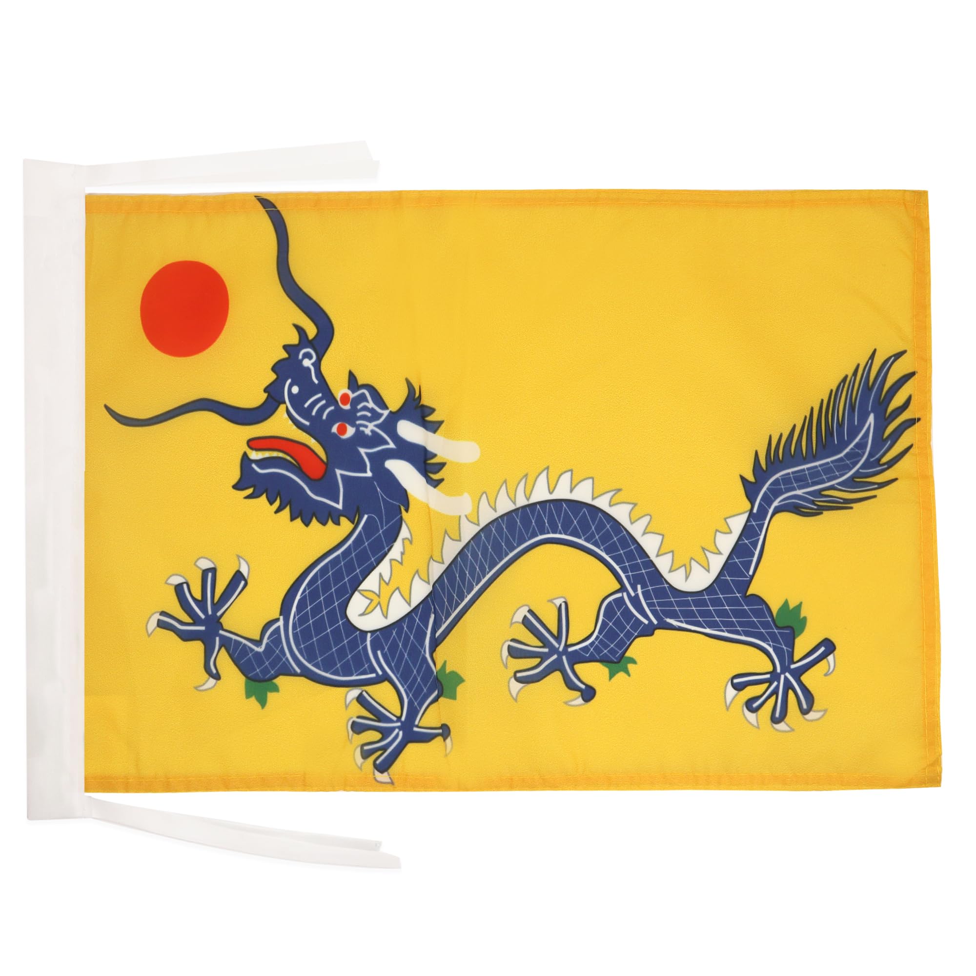 AZ FLAG - Chinese Dragon Flag - 18'' x 12'' - 100% Polyester Dragons of China Small Banner with Two Cords - Fade Resistant - Vivid Colors - 18x12 in - 45x30 Cm โ image 1
