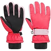Aywyl 【Upgrad+Waterproof】 Kids Gloves Children Ski Gloves Snow Gloves Windproof Waterproof Gloves Winter Warm Gloves Snowboarding Gloves Boys Girls Toddler Mittens Outdoor Gloves 4-13Y