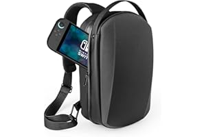 Relohas Hard Shell Travel Sling Bag Compatible With Nintendo Switch 2, Protective Case with Water-Resistant Design, Adjustable Strap & Organized Storage (Black)
