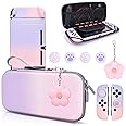 Amazon.com: DLseego Pink and Purple Switch Case Set Gradient Carrying ...