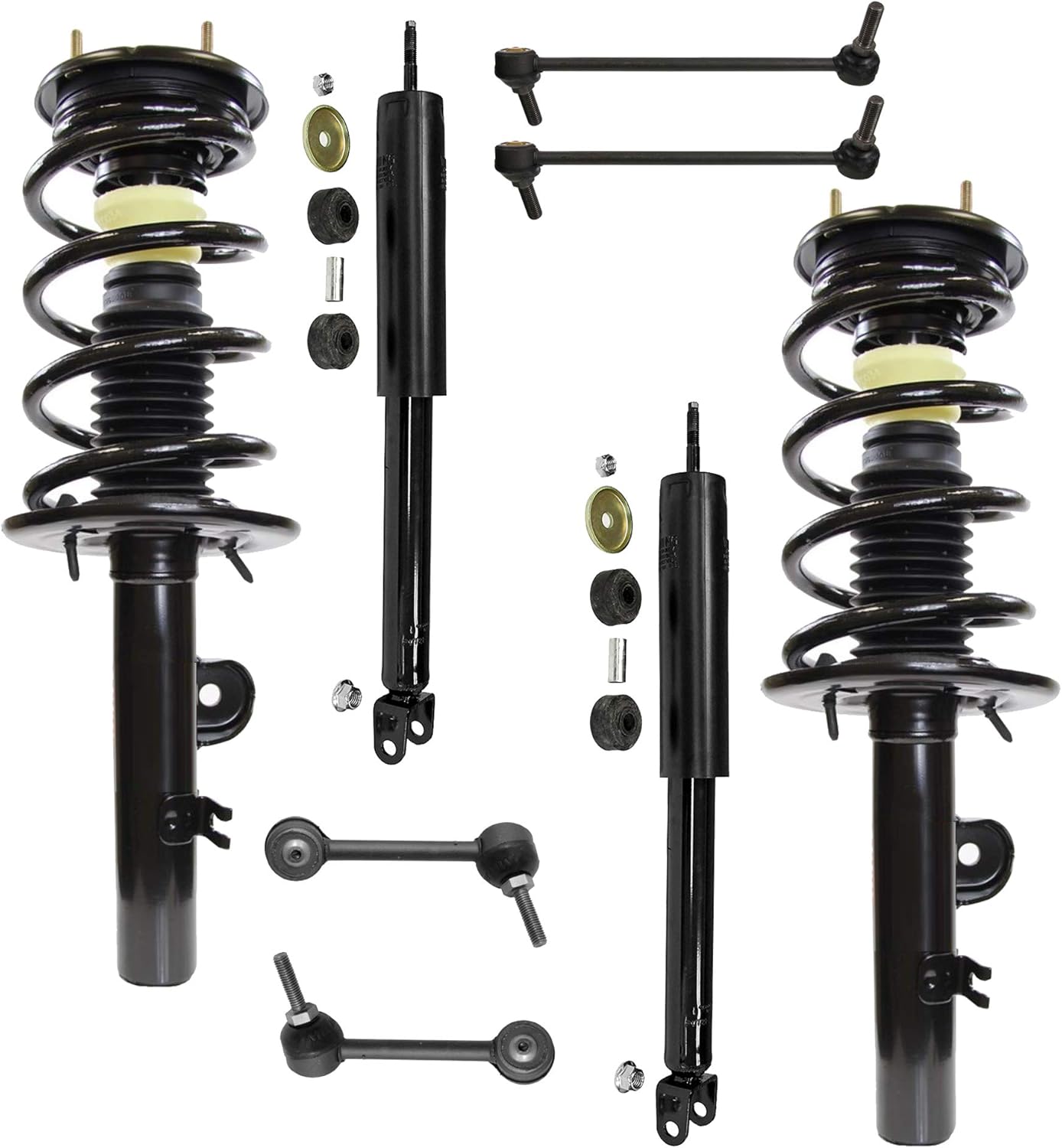 2010 2011 2012 Ford Flex 8pc Front Struts Rear Shocks Absorbers Sway