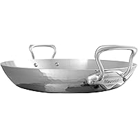 Mauviel M'Elite Paella pan, 13.8, Stainless