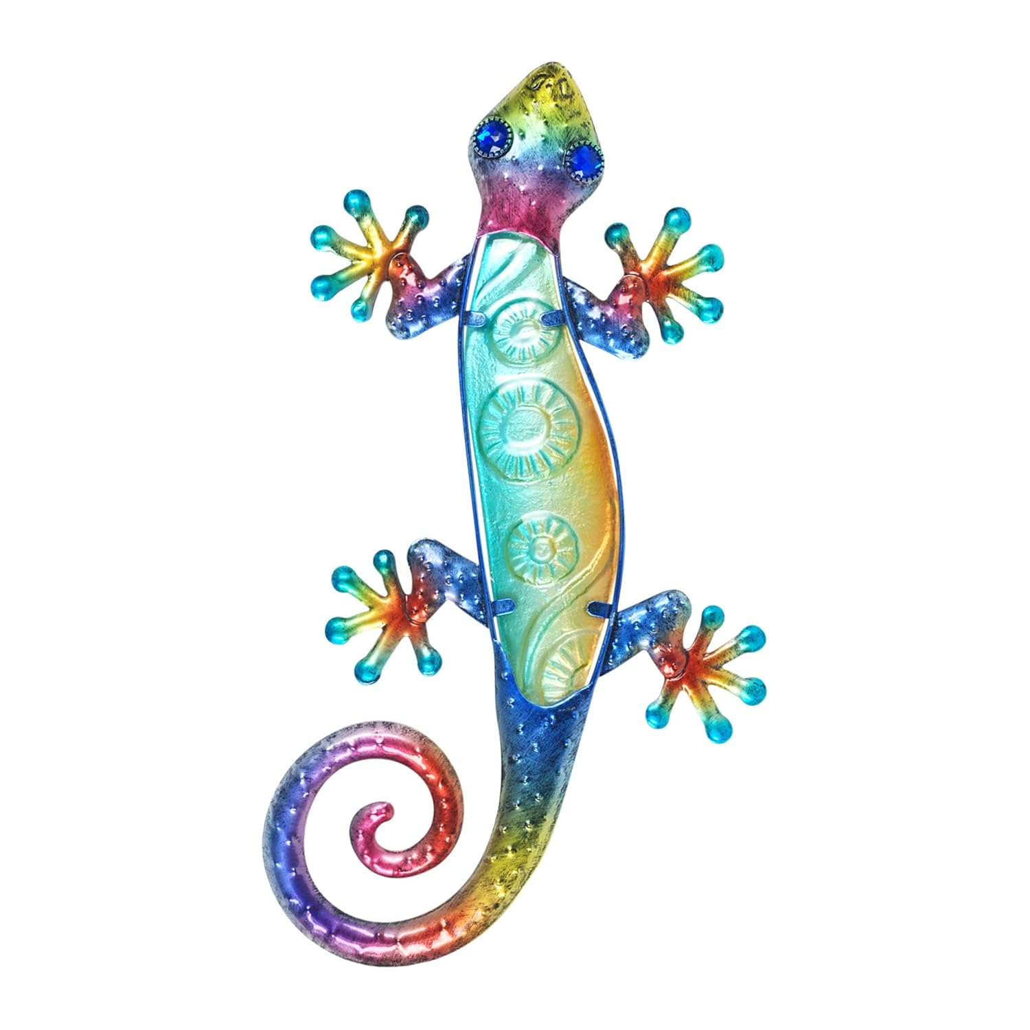 Decoracion Del Hogar Hogar Y Cocina Adorno Pared X2 Lagartos Metal