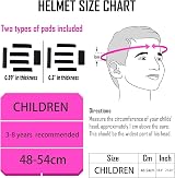 LEPESFON Kids Bike Helmet Toddler Adjustable Skateboard Scooter Cycle 48-54CM view 2