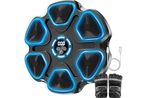 MUKADDAR Music Boxing Machine, Large Size Music Punching Machine for Adults Kids, Interactive Boxing Target Wall Mounted with Gloves, Gift for Men, Christmas Gifts