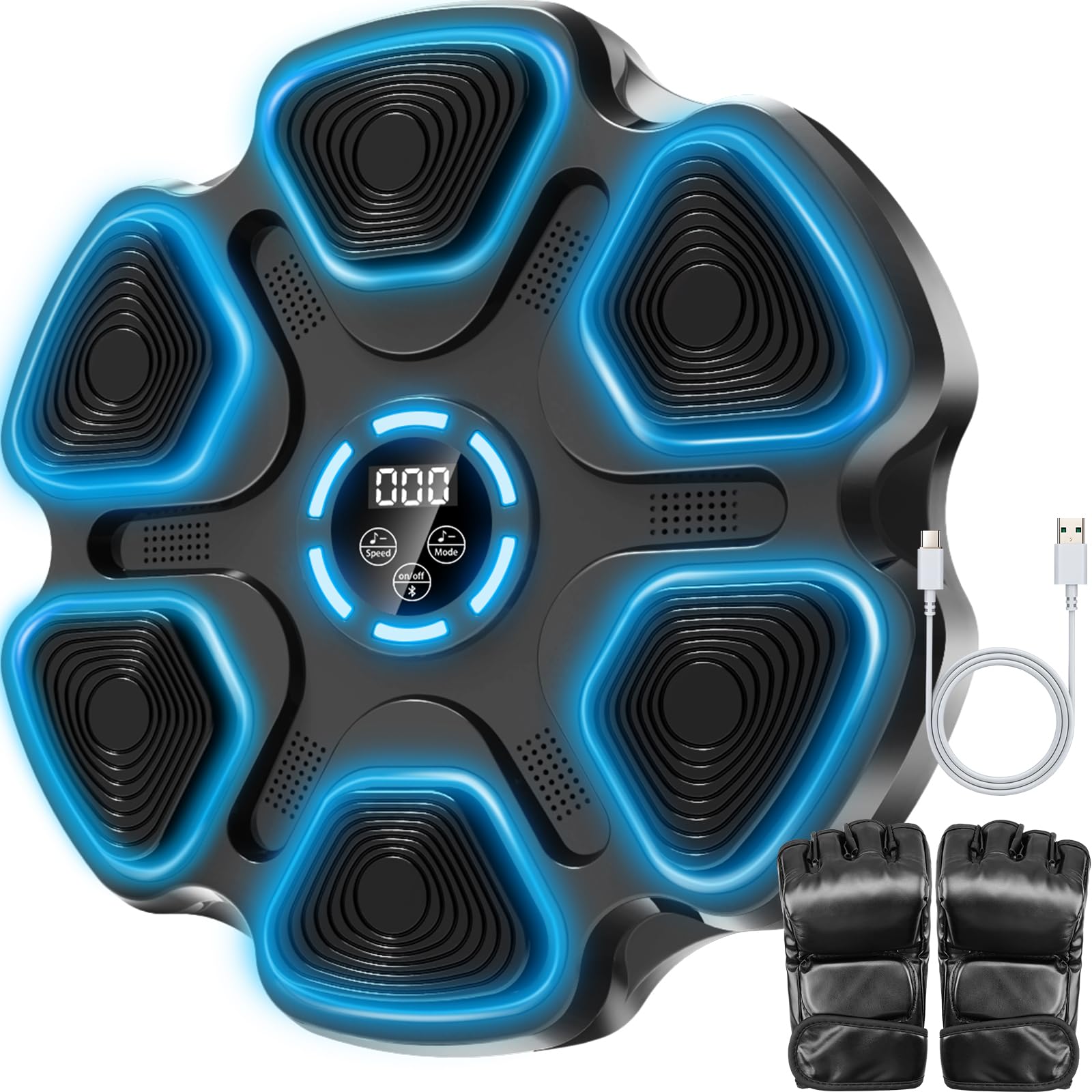 Photo 1 of **SOLD FOR PARTS**Mukaddar Music Boxing Machine, Large Size Music Punching Machine for Adults Kids, Interactive Boxing Target Wall Mounted with Gloves, Gift for Men and Kid