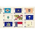 USPS 1976 State Flags - Full Sheet of 50 x 13 Cent Stamps - Scott 1633-82