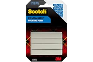 Scotch Mounting Putty, 860-ESF, 2 oz (59.1 ml), White