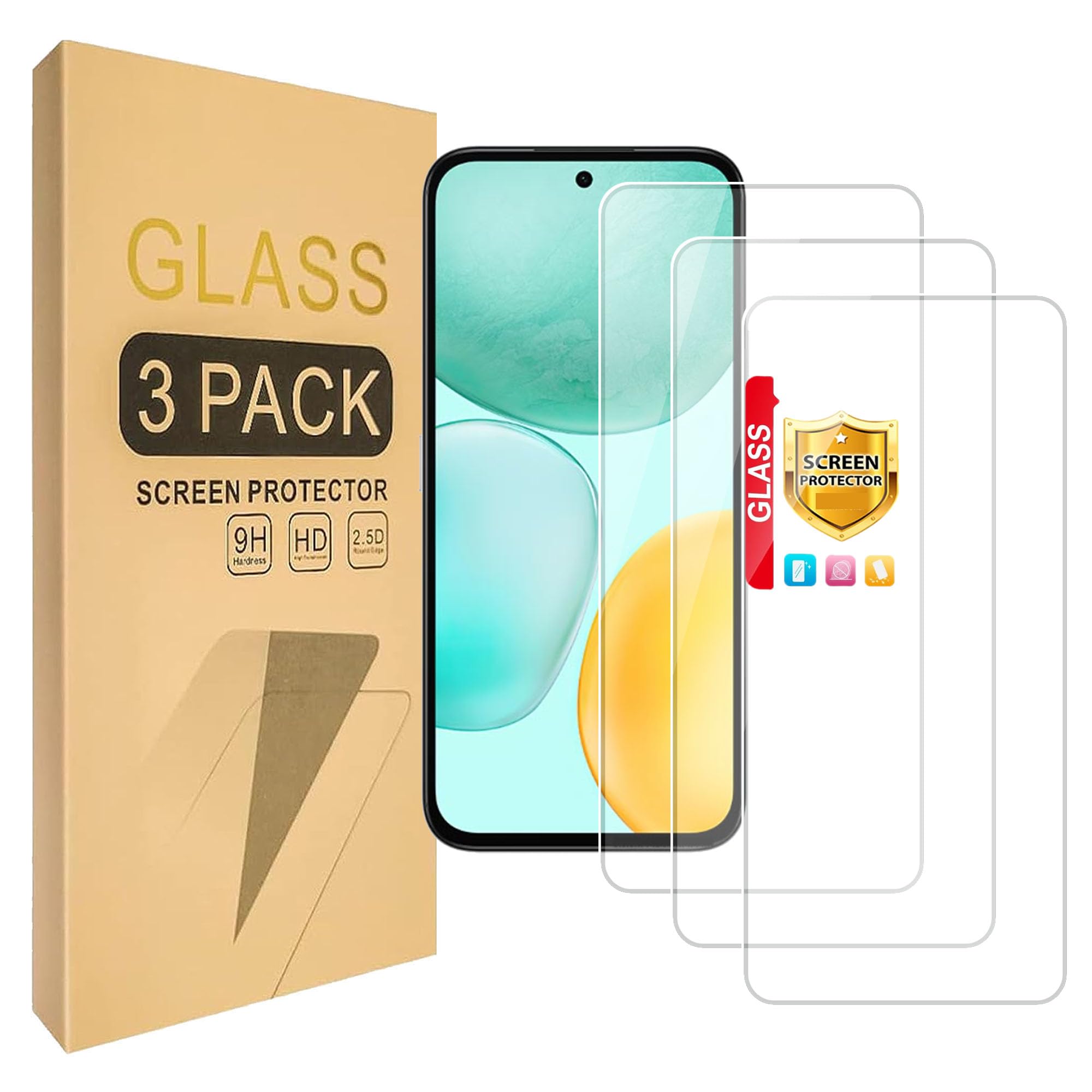 Lucyliy (3 Pack) Compatible with Honor Play 60 5G