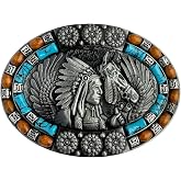 Western Belt Buckles for Women, Vintage Rodeo Cowboy Cowgirl Belt Buckle for Men