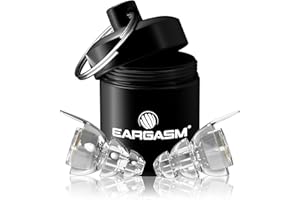 Eargasm High Fidelity Earplugs with Transparent Filters - Reusable Noise Reduction Hearing Protection Ear-Plugs with Carrying