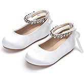 Otter MOMO Toddler Little Girls Princess Shoes Mary Jane Ballerina Flats Flower Girl Dress Shoes