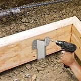 Tonhui 20 Pack Railway Sleeper Brackets Galvanised Steel Edging Stakes view 3