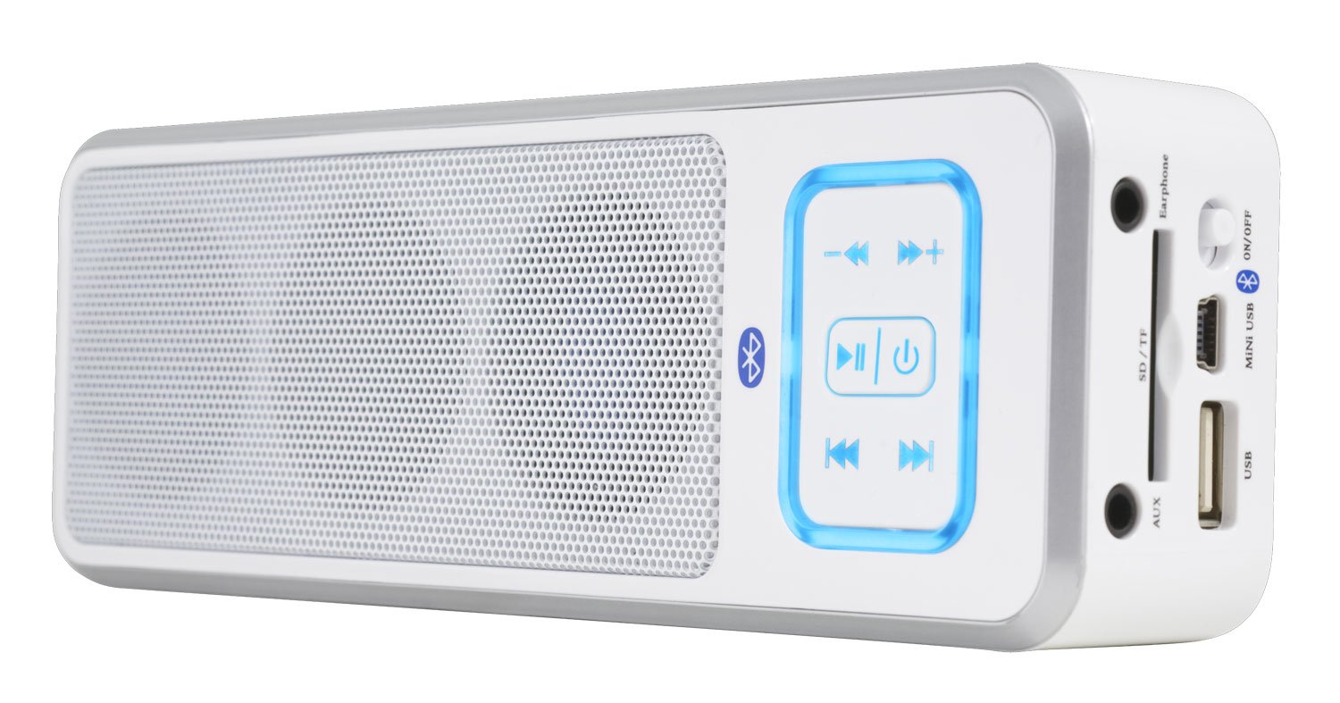 Bluetooth対応小型ポータブルスピーカー（白） B008PO7HWM Peavey BTS 