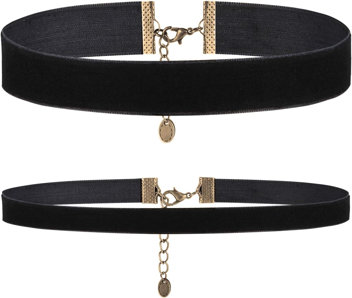 BodyJ4You Choker Black Velvet Ribbon Gothic Collar Necklace Girls Classic