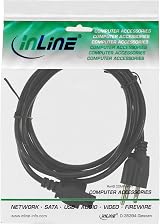 InLine Laptop Power Cable 2m 3-Pin Socket Male to Female Black view 2