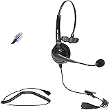 OvisLink Polycom Phone Headset Compatible with Polycom VVX Series, CX Series and Soundpoint Series | Noise Canceling Call Cen