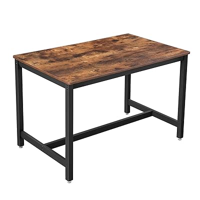 VASAGLE ALINRU Dining Table for 4, Industrial Style Kitchen