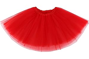 Simplicity Women's Adult Classic Elastic 3 or 4 Layered Tulle Tutu Skirt