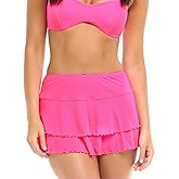 Body Glove womens Smoothies Lambada Solid Mesh Cover-up Skirt Swimsuit