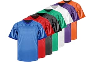 MESOSPERO Blank Football Jersey Plain Sports T-Shirt Pullover Football Clothing Hip Hop Jersey for Party