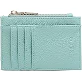JEN & CO. Sia Women's Compact Wallet Clutch With Zip Change Pocket Vegan Leather Mint Green