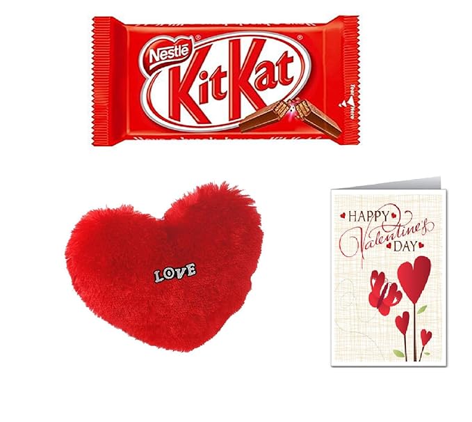 Kidsor Valentine Combo Of 4 Fingered Kitkat Chocolate With Heart
